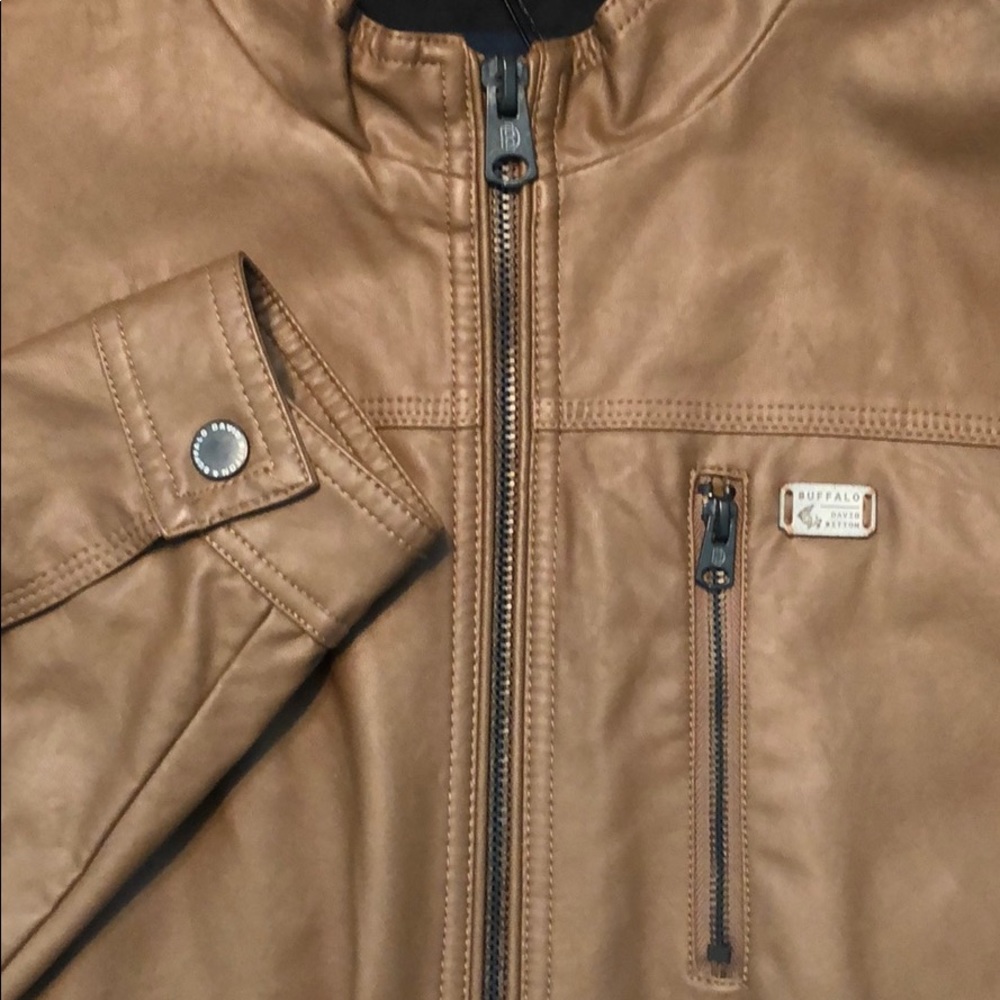 NEW Buffalo David Bitton Men's "Leather Jacket" - Picture 7 of 11